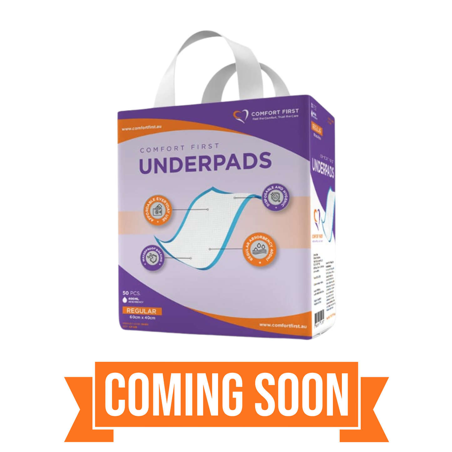 Comfort First Underpads - Regular (50)