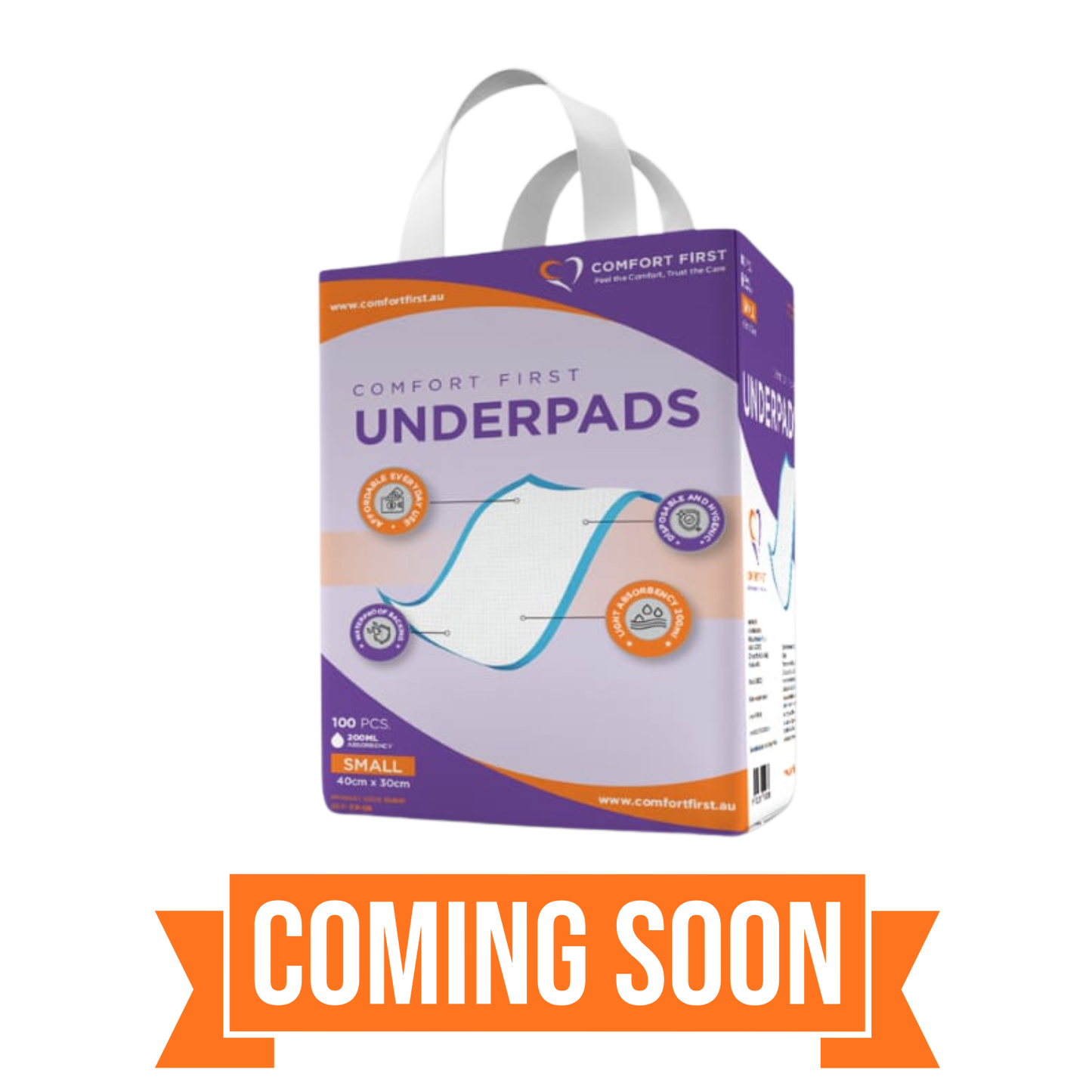 Comfort First Underpads - Small (100)